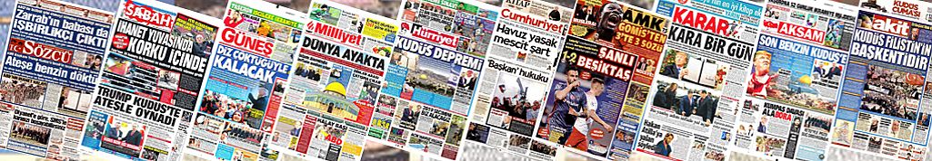 Gazete Manşetleri 7 Aralık 2017 Perşembe